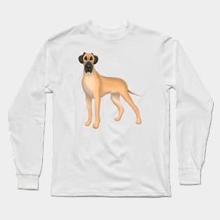 Fawn Great Dane Dog Long Sleeve T-Shirt